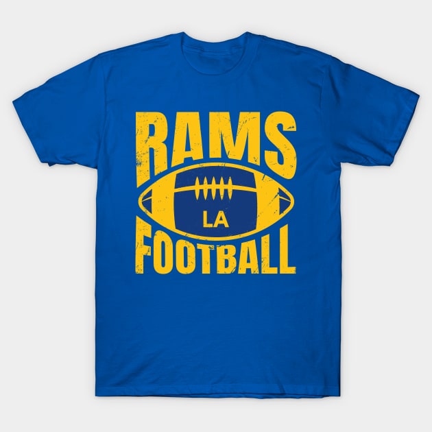 Rams LA Football T-Shirt by V x Y Creative